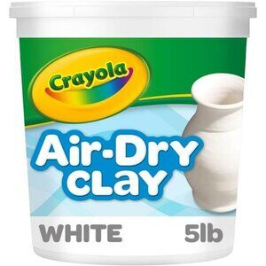 Crayola Air Dry Clay 5lbs Natural White Modeling Clay for Kids Sculpting Materia
